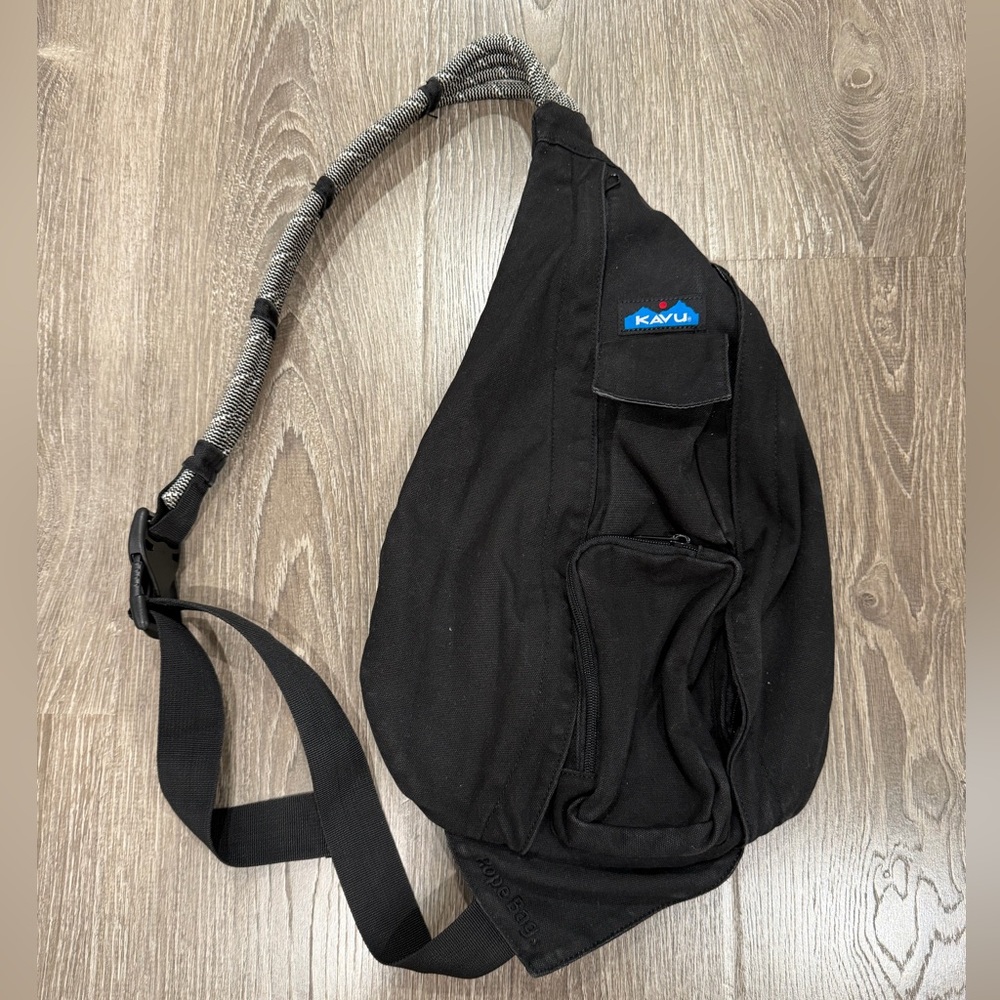 KAVU Black Rope Bag
